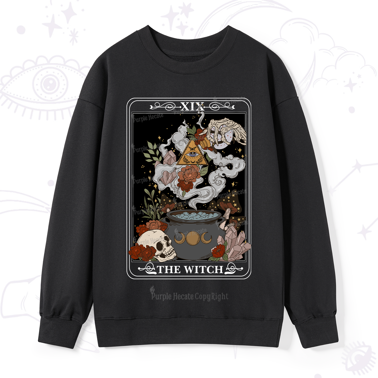 Purplehecate The Witch Tarot Sweatshirt