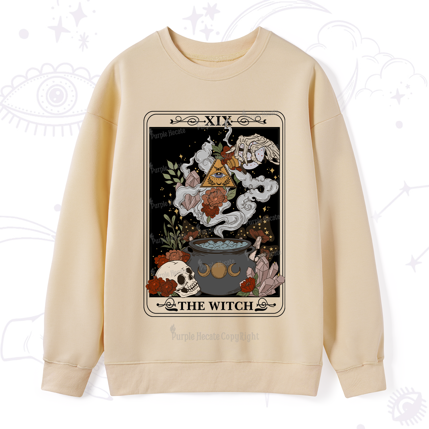 Purplehecate The Witch Tarot Sweatshirt