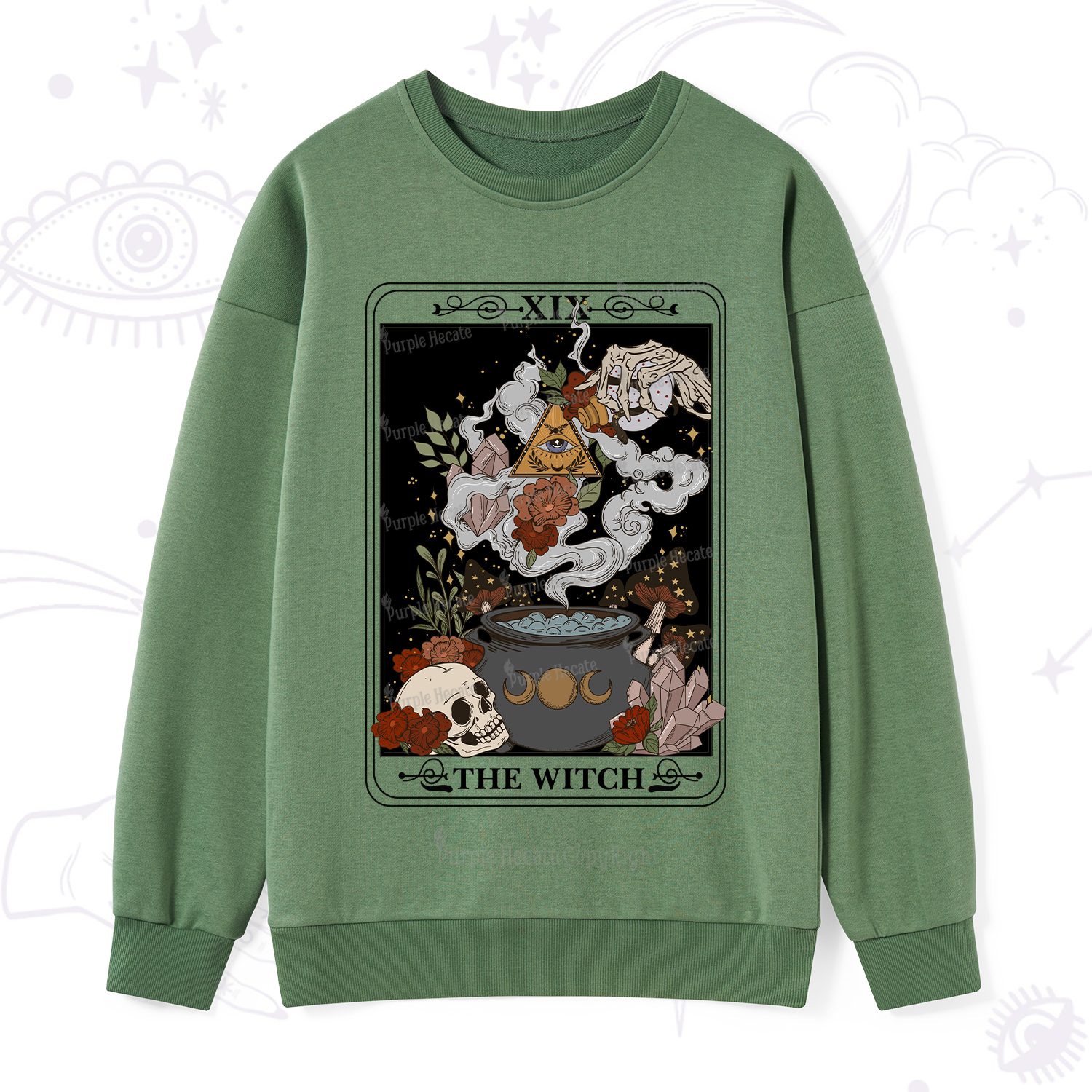 Purplehecate The Witch Tarot Sweatshirt