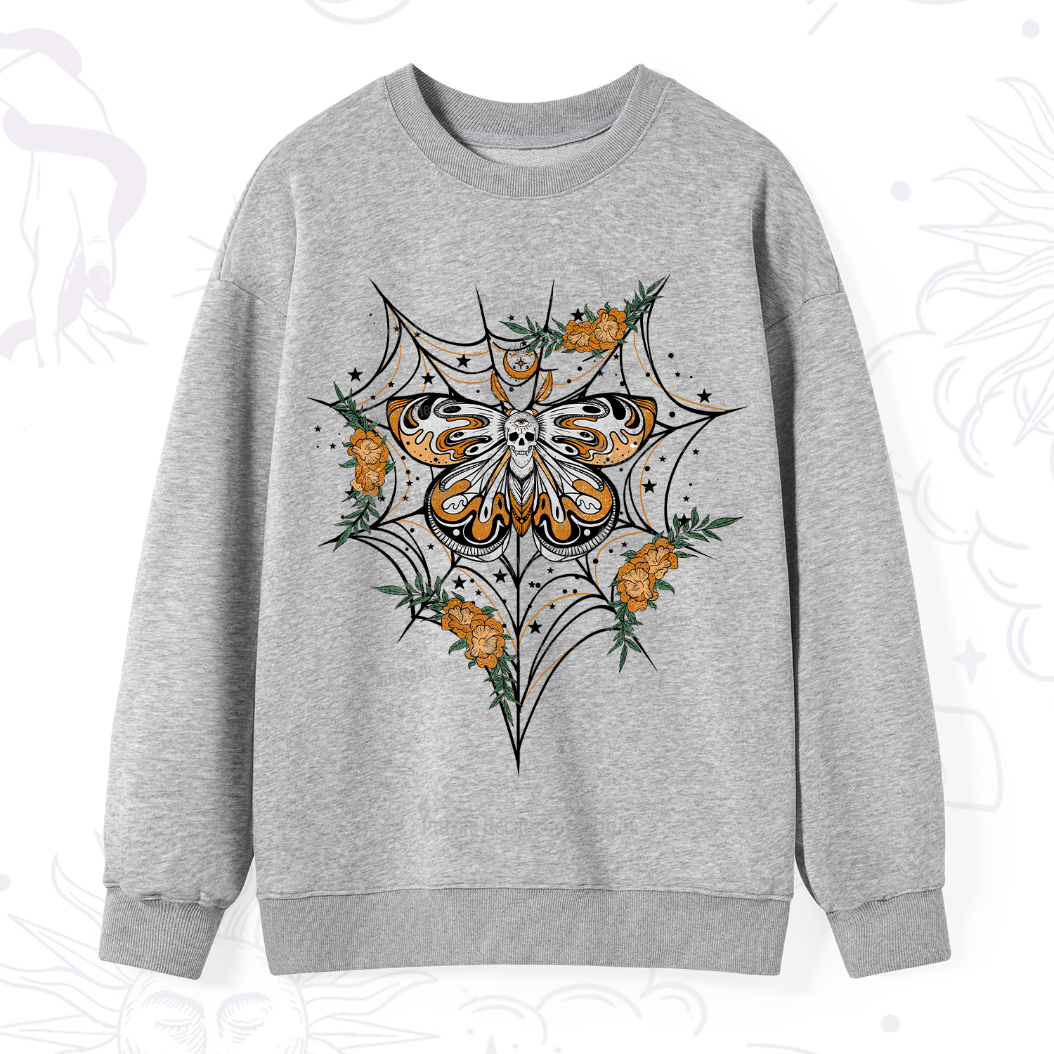Purplehecate Death Head Moth Sweatshirt