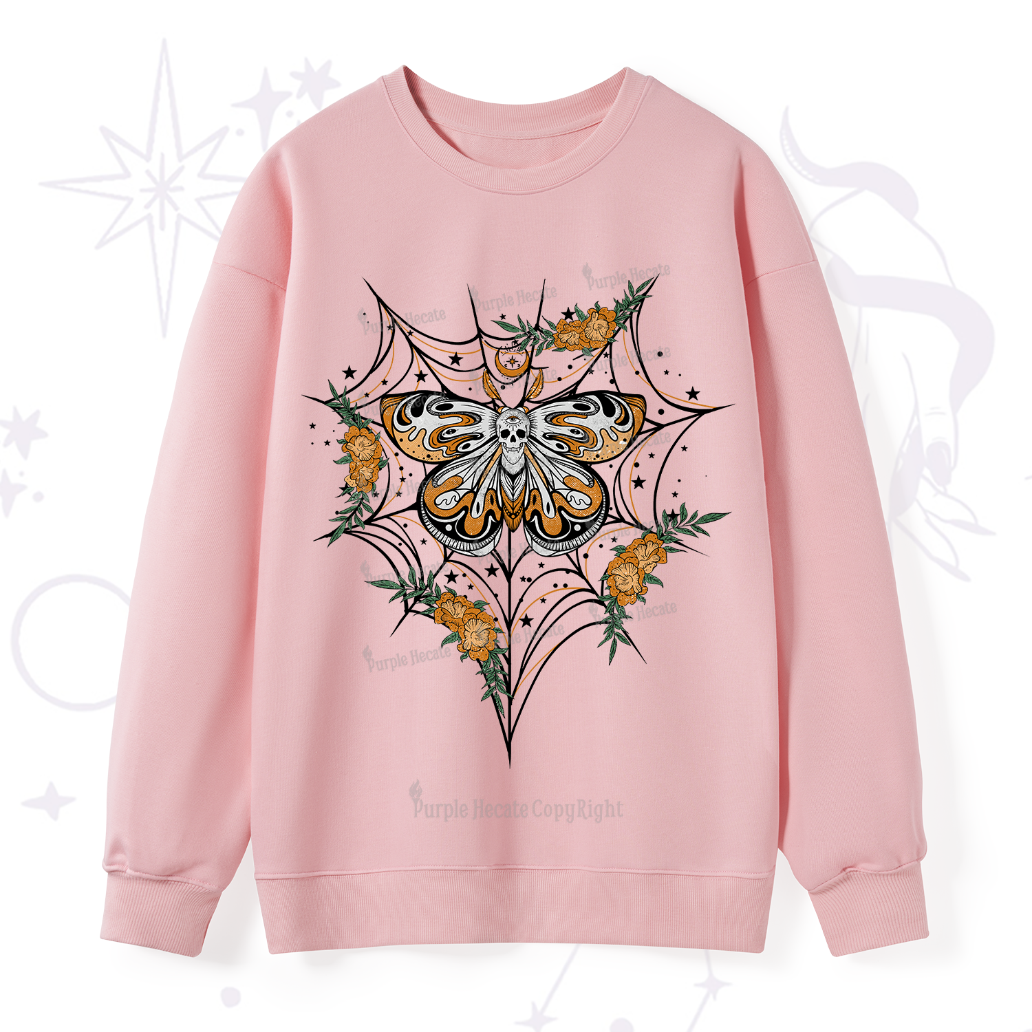 Purplehecate Death Head Moth Sweatshirt