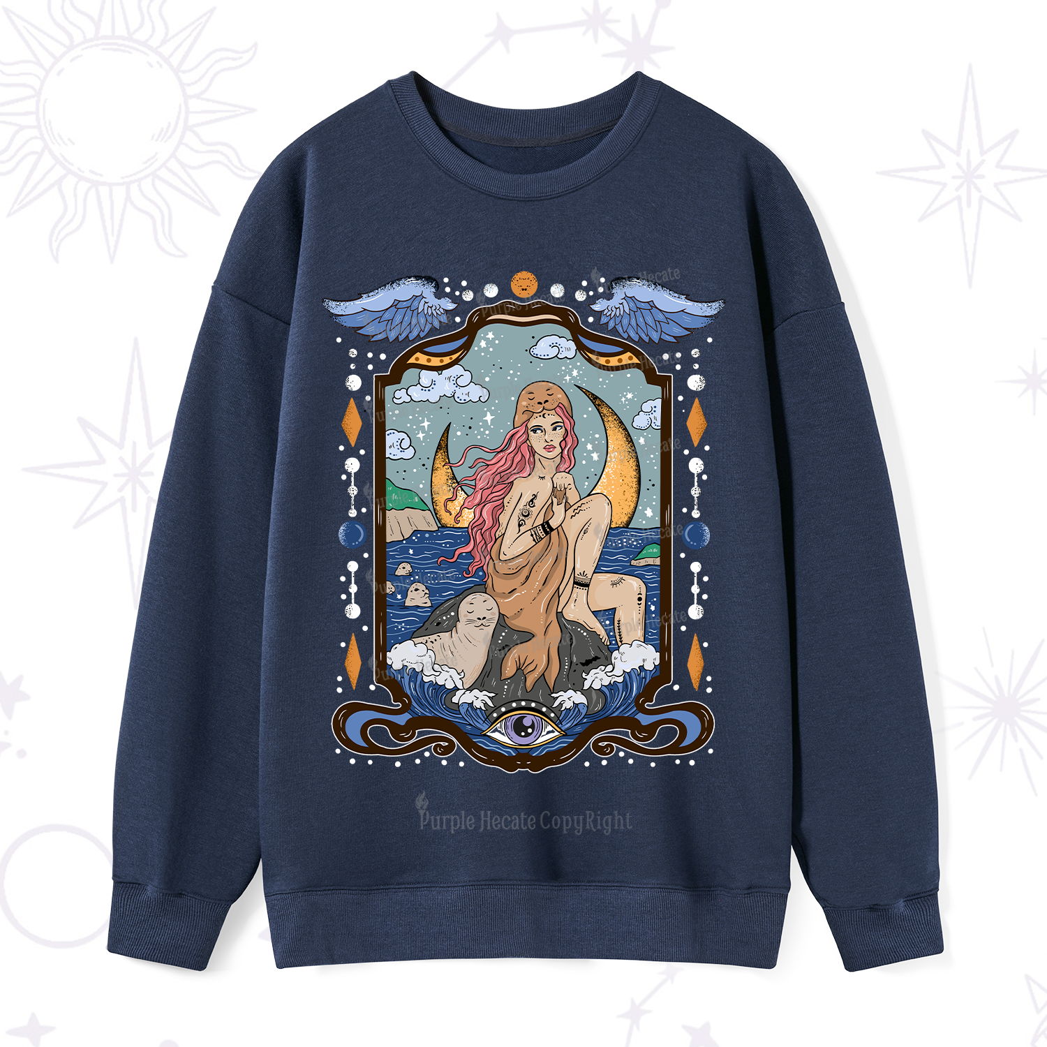 Purplehecate Selkie Woman Sweatshirt