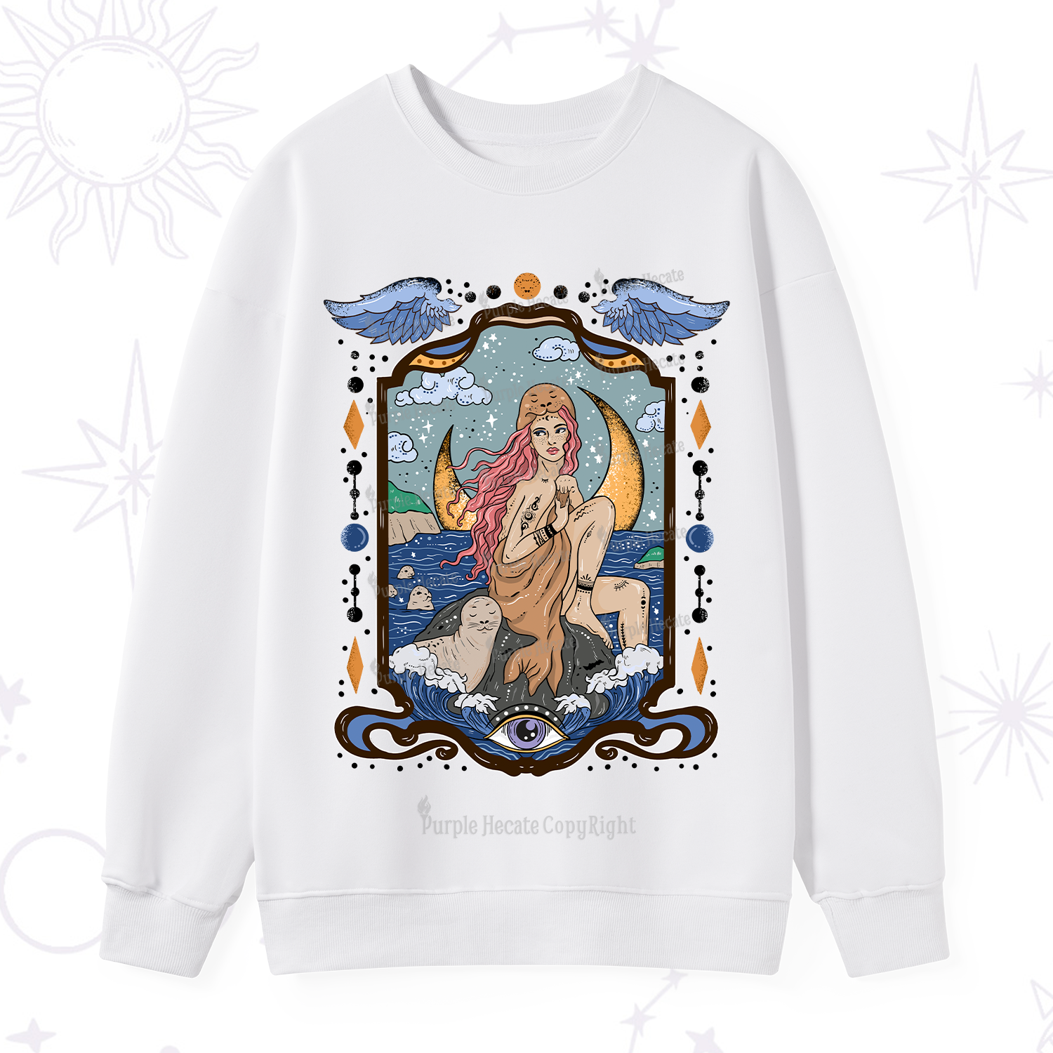 Purplehecate Selkie Woman Sweatshirt