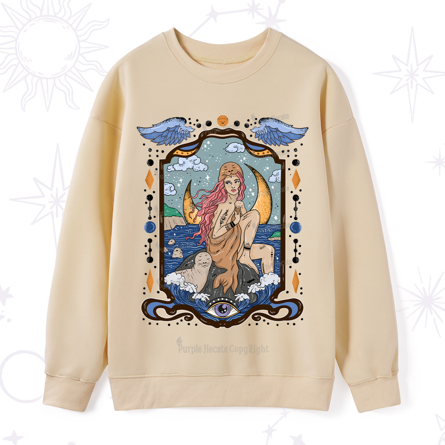 Purplehecate Selkie Woman Sweatshirt