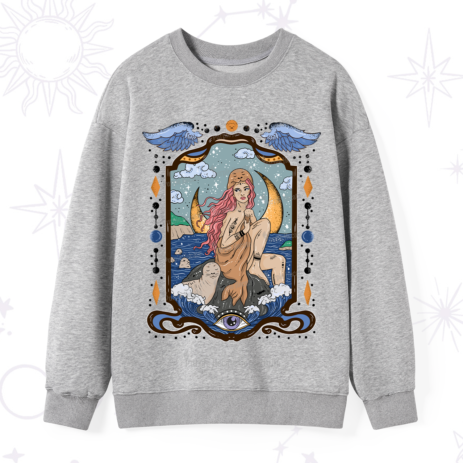 Purplehecate Selkie Woman Sweatshirt