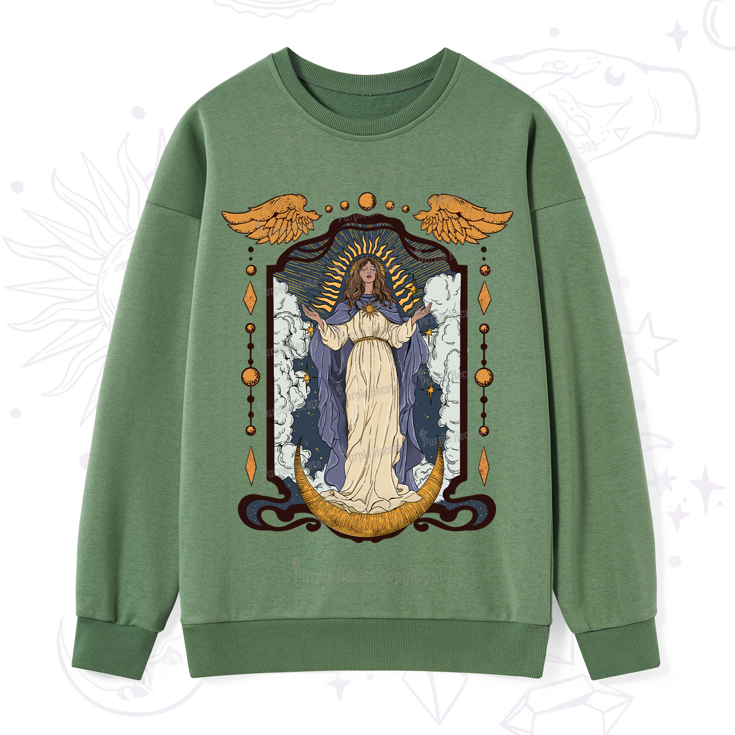 Purplehecate Holy Guardian Sweatshirt