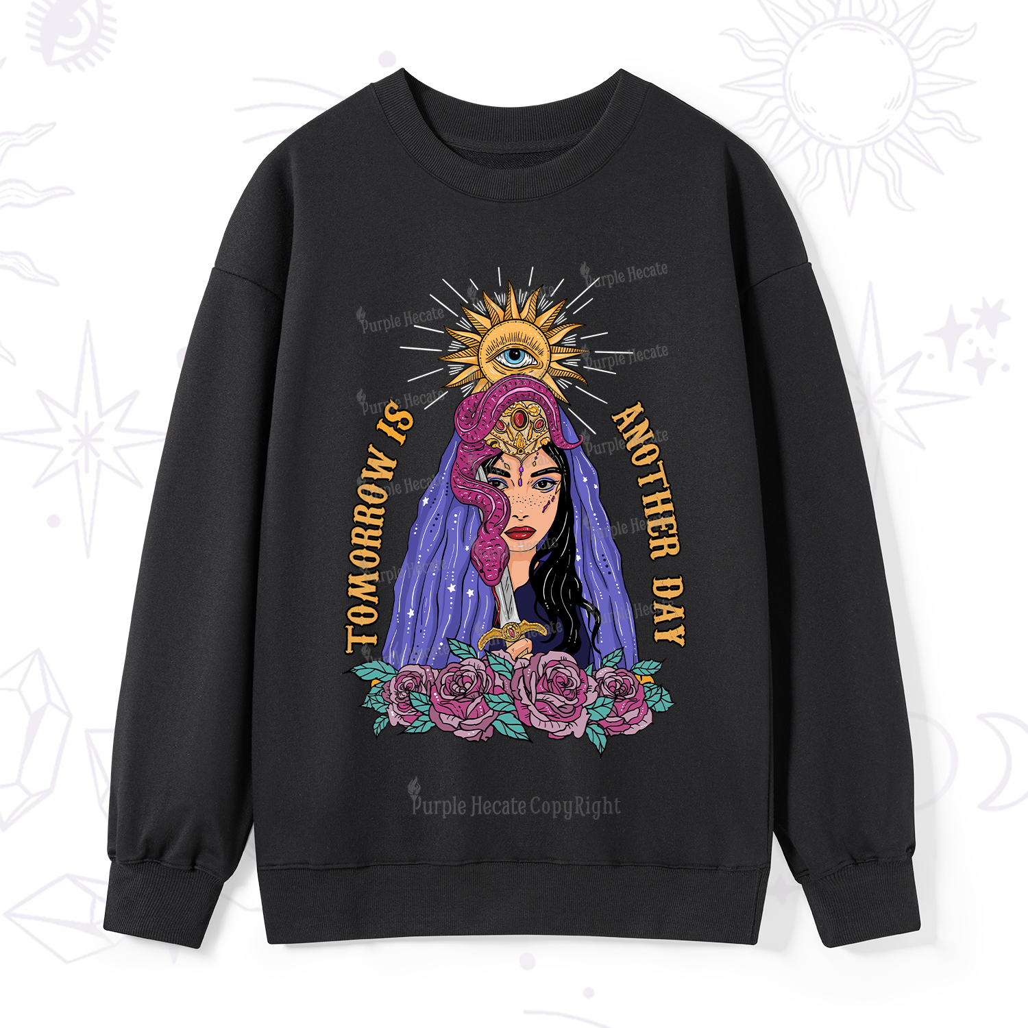 Purplehecate Prophetic Eye Witch Sweatshirt