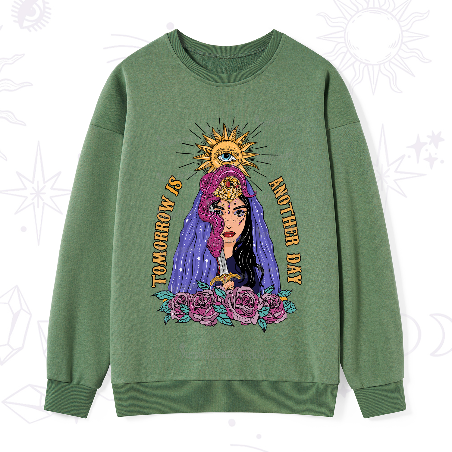 Purplehecate Prophetic Eye Witch Sweatshirt