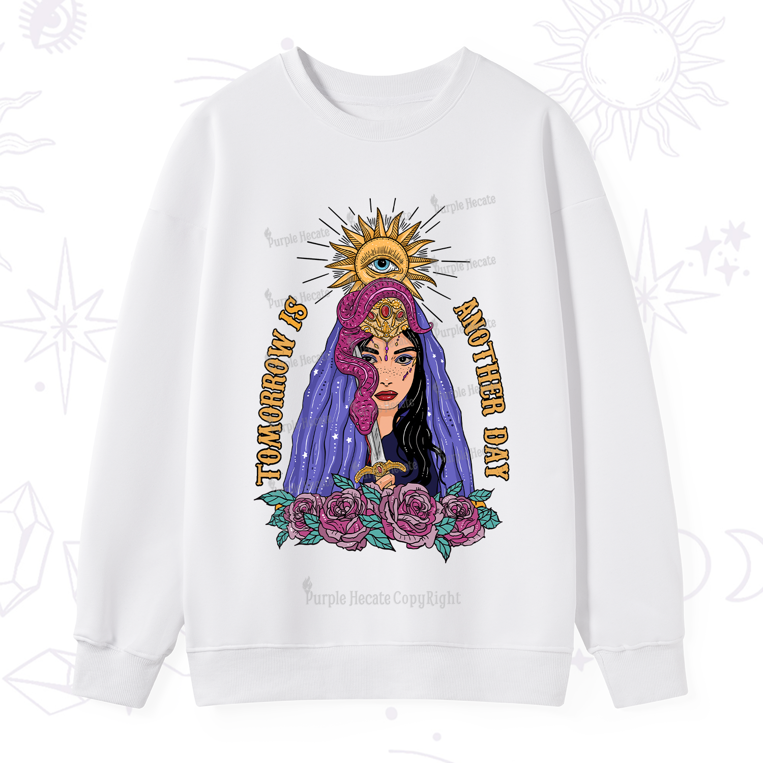 Purplehecate Prophetic Eye Witch Sweatshirt