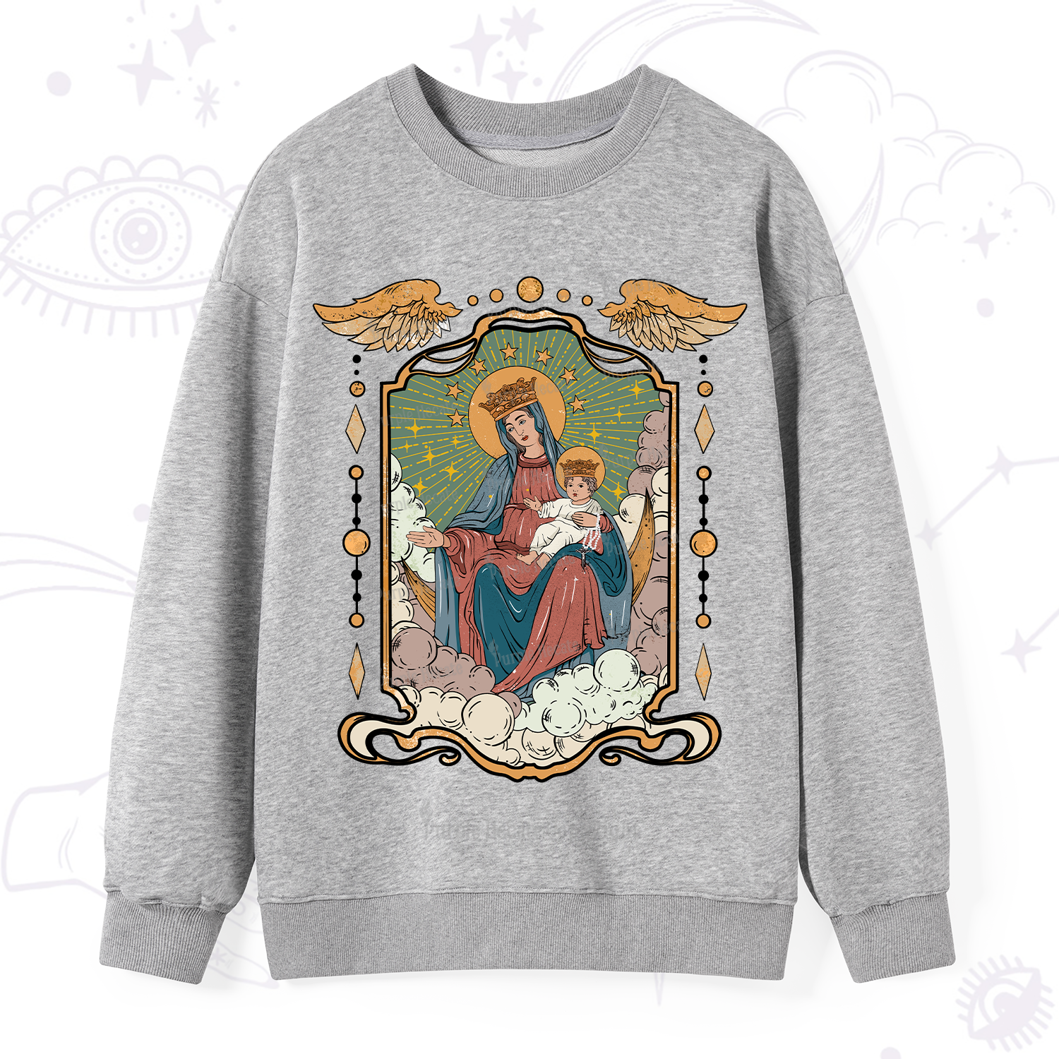 Purplehecate The Lady Of the Rosary Sweatshirt