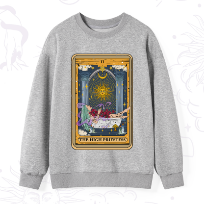 Purplehecate The High Priestess Tarot Card Sweatshirt