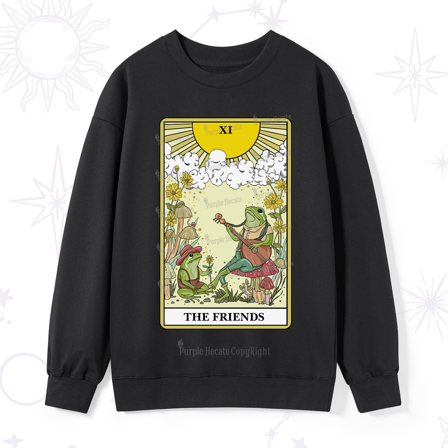 Purplehecate The Friends Tarot Card Sweatshirt