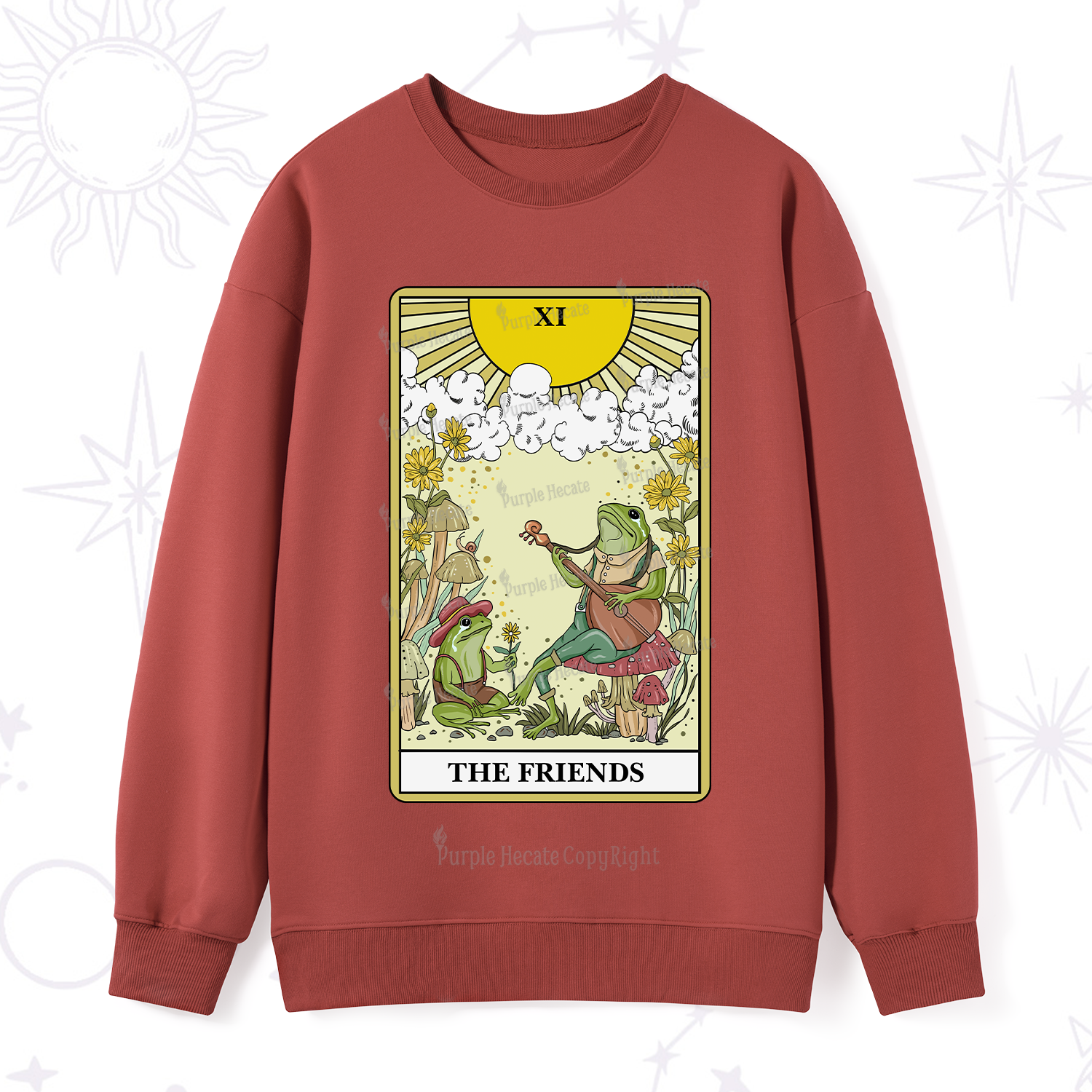 Purplehecate The Friends Tarot Card Sweatshirt