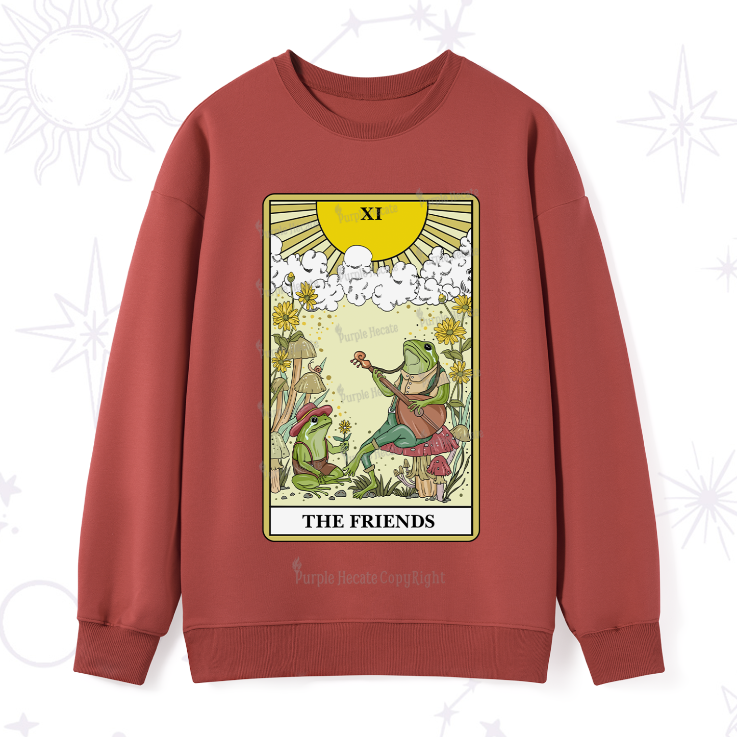 Purplehecate The Friends Tarot Card Sweatshirt