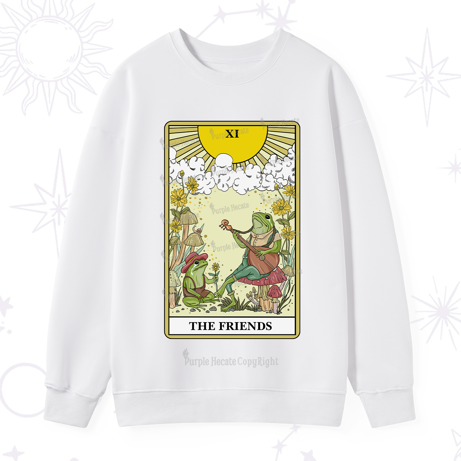 Purplehecate The Friends Tarot Card Sweatshirt
