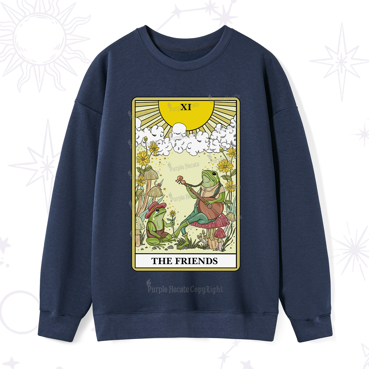 Purplehecate The Friends Tarot Card Sweatshirt