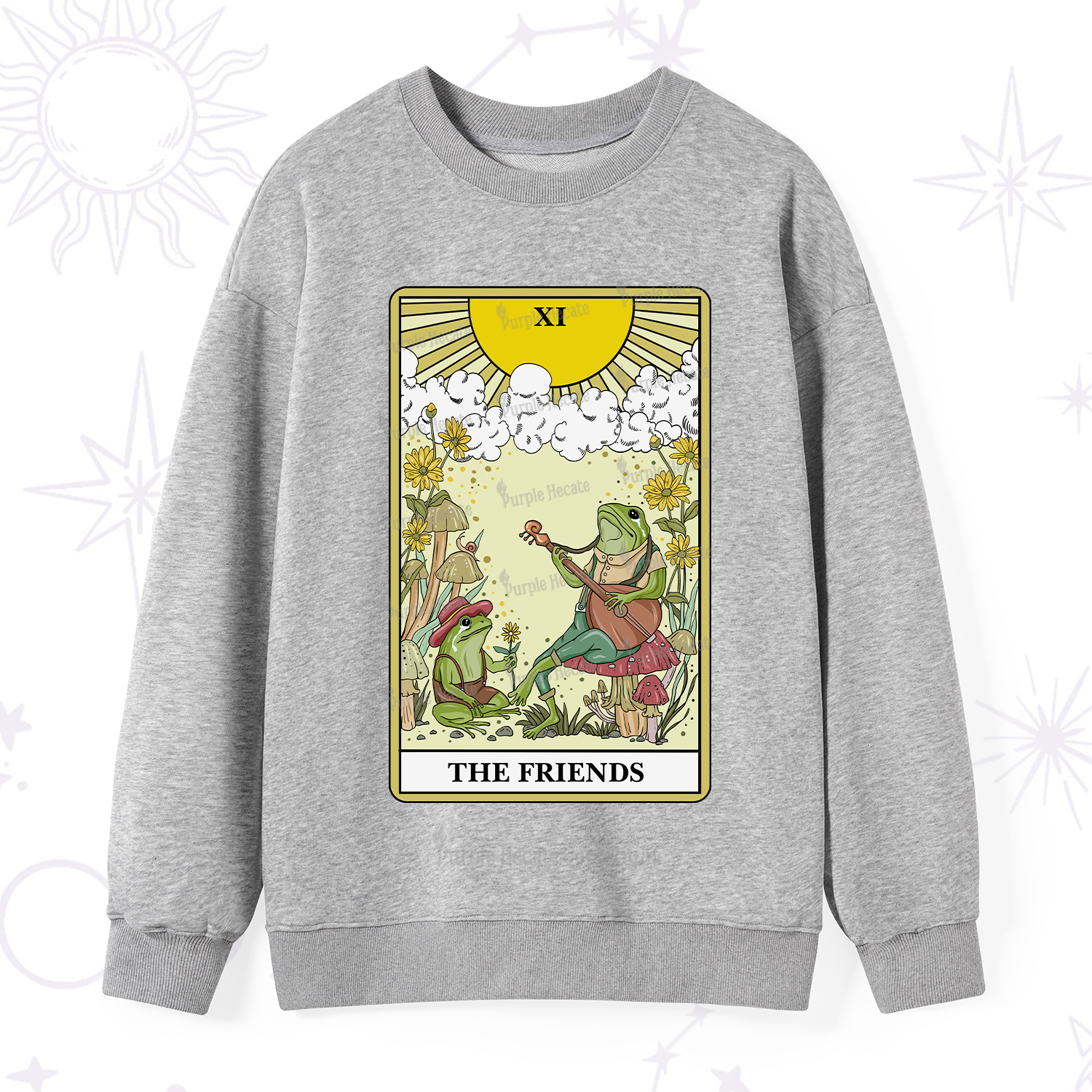 Purplehecate The Friends Tarot Card Sweatshirt