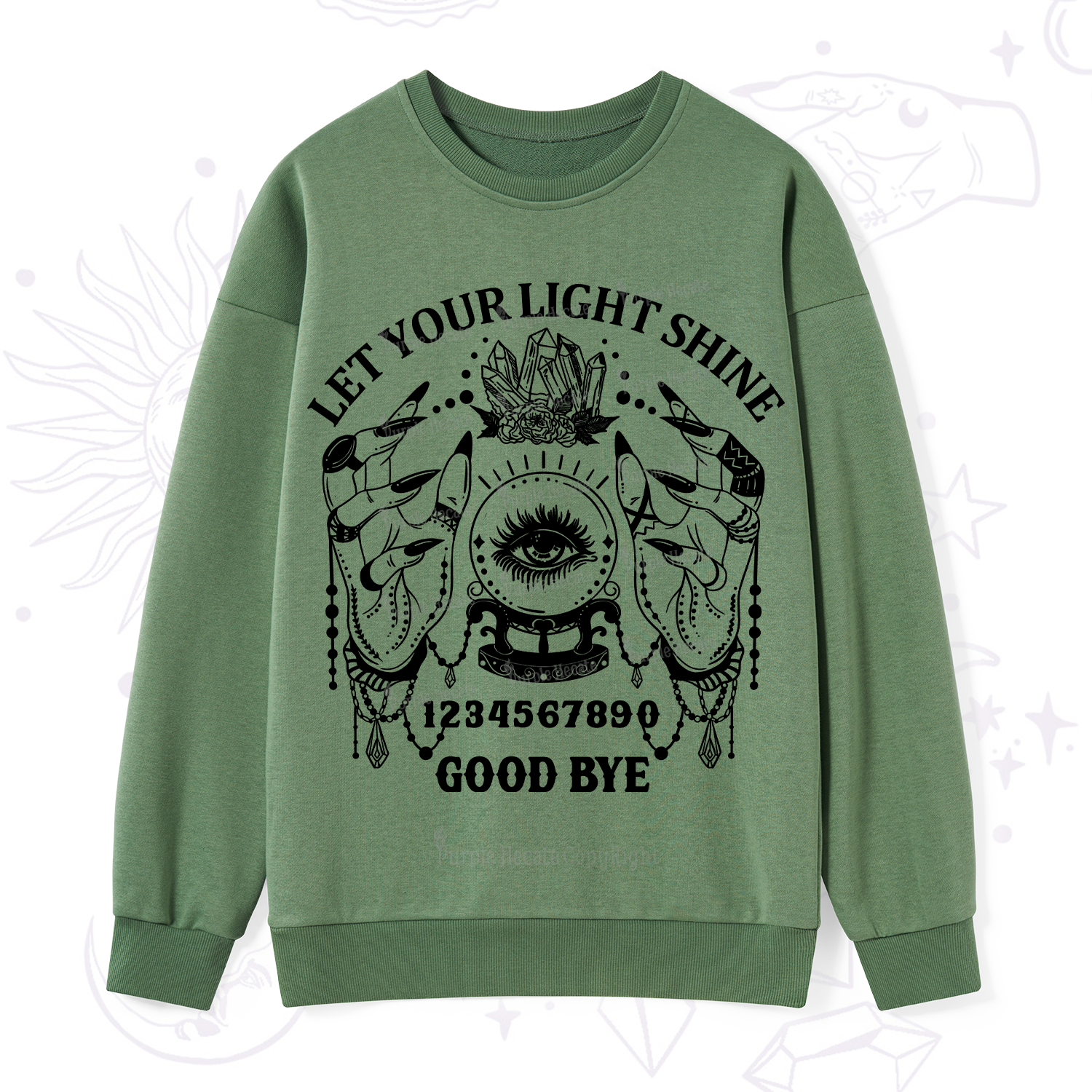 Purplehecate Let Your Light Shine Sweatshirt