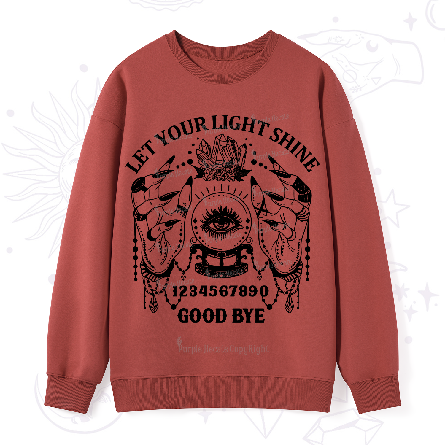 Purplehecate Let Your Light Shine Sweatshirt
