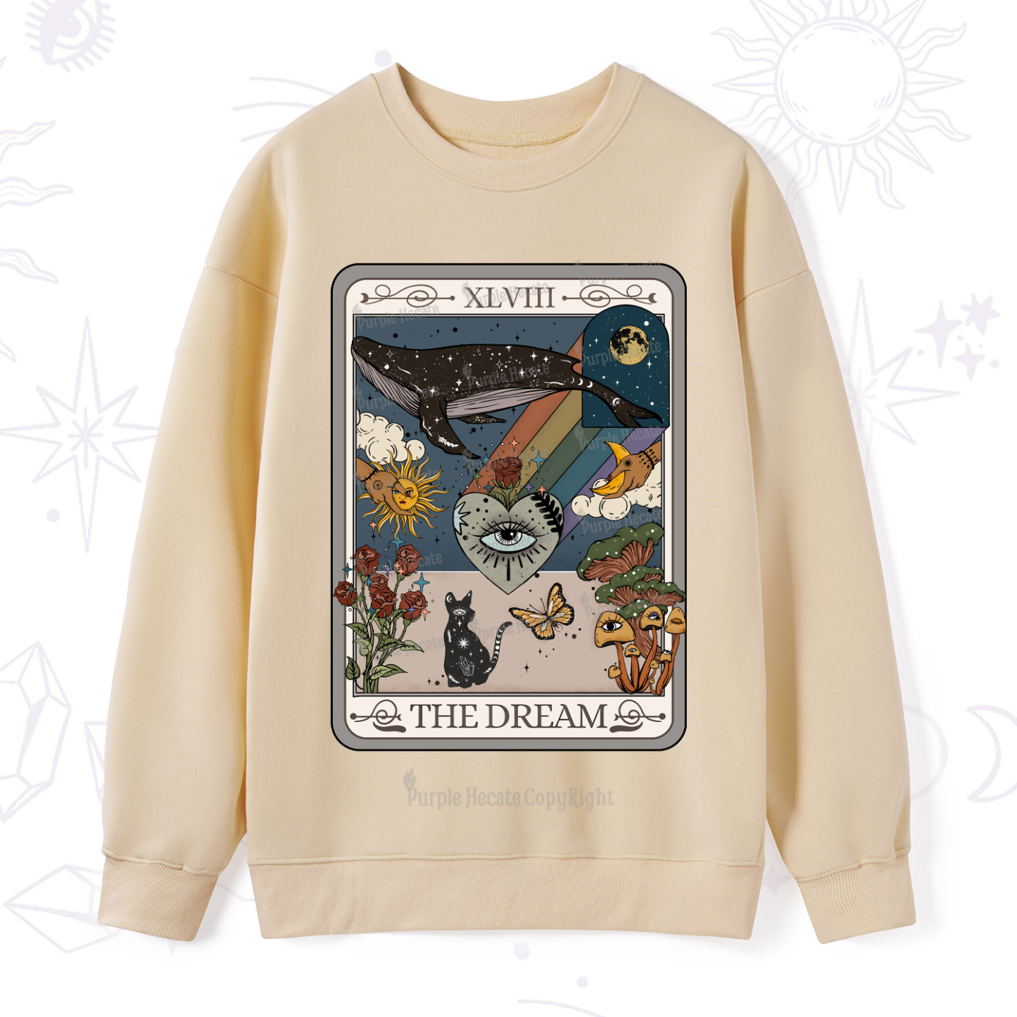 Purplehecate The Dream Tarot Sweatshirt