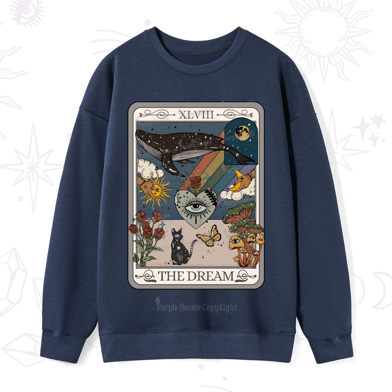 Purplehecate The Dream Tarot Sweatshirt