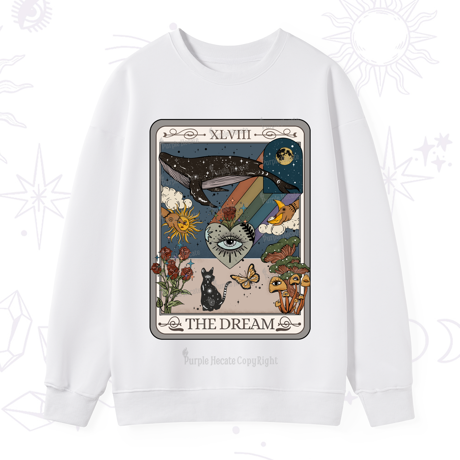 Purplehecate The Dream Tarot Sweatshirt