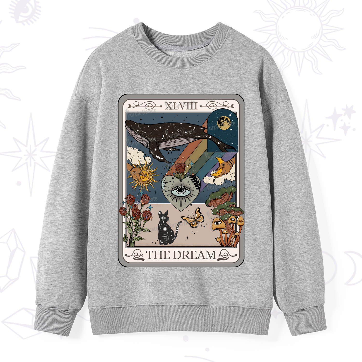 Purplehecate The Dream Tarot Sweatshirt