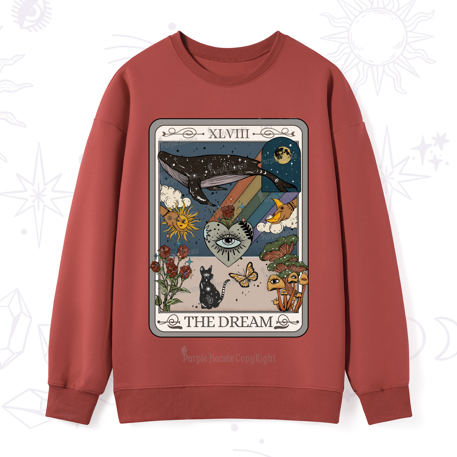 Purplehecate The Dream Tarot Sweatshirt