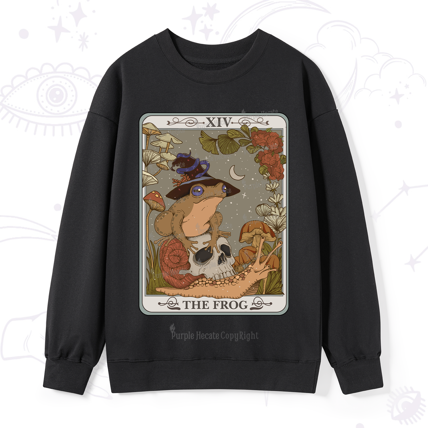 Purplehecate The Frog Tarot Sweatshirt