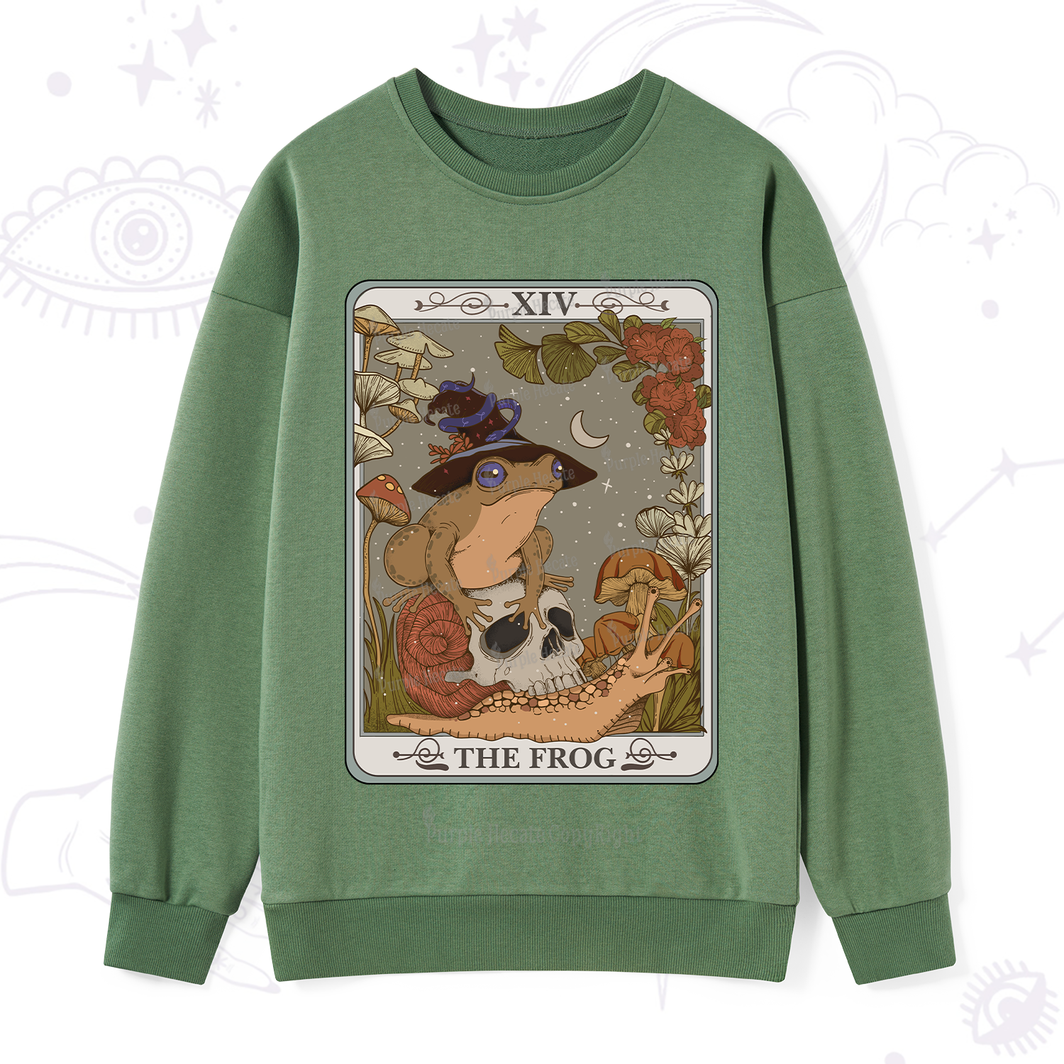 Purplehecate The Frog Tarot Sweatshirt