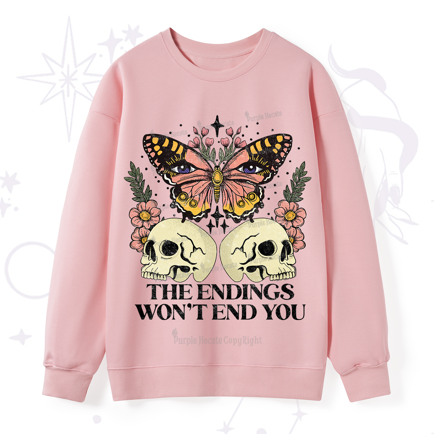 Purplehecate The Endings Won't End You Sweatshirt
