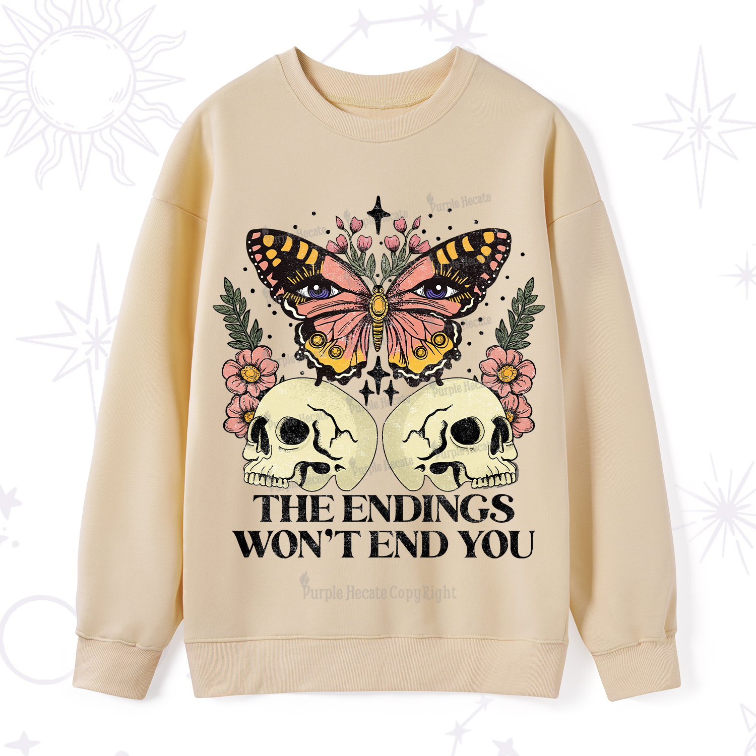 Purplehecate The Endings Won't End You Sweatshirt