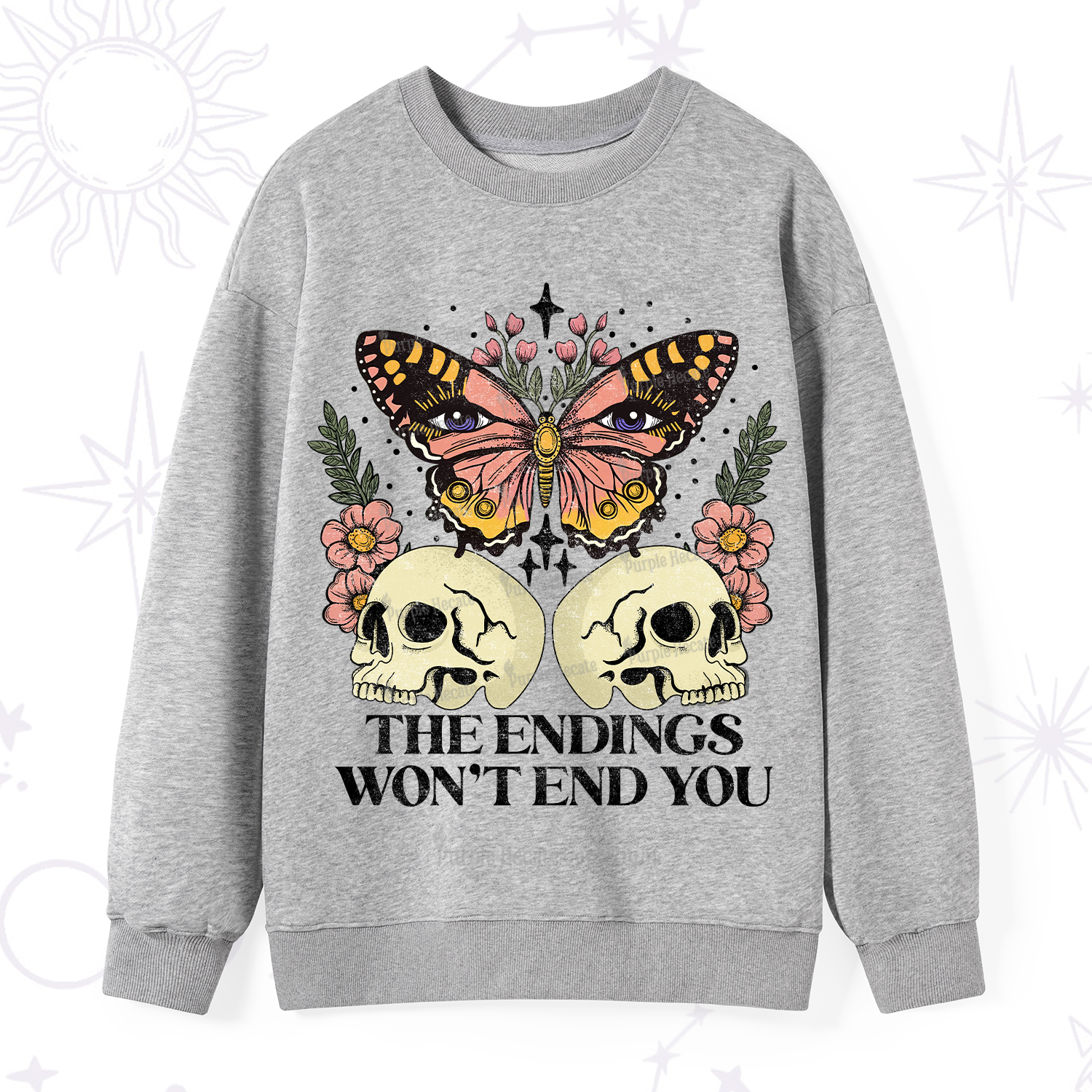 Purplehecate The Endings Won't End You Sweatshirt