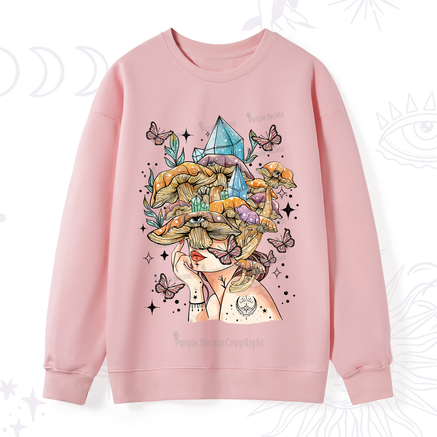 Purplehecate Crystal Goddess Sweatshirt