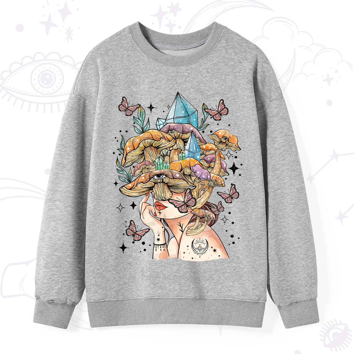 Purplehecate Crystal Goddess Sweatshirt