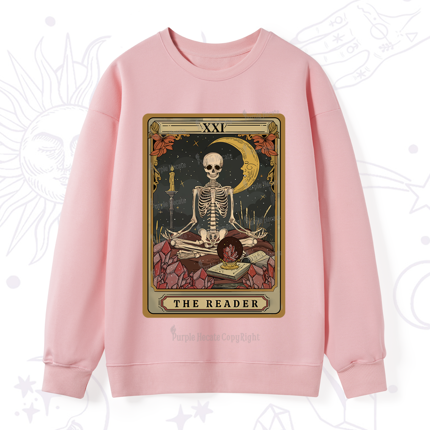 Purplehecate The Reader Tarot Sweatshirt