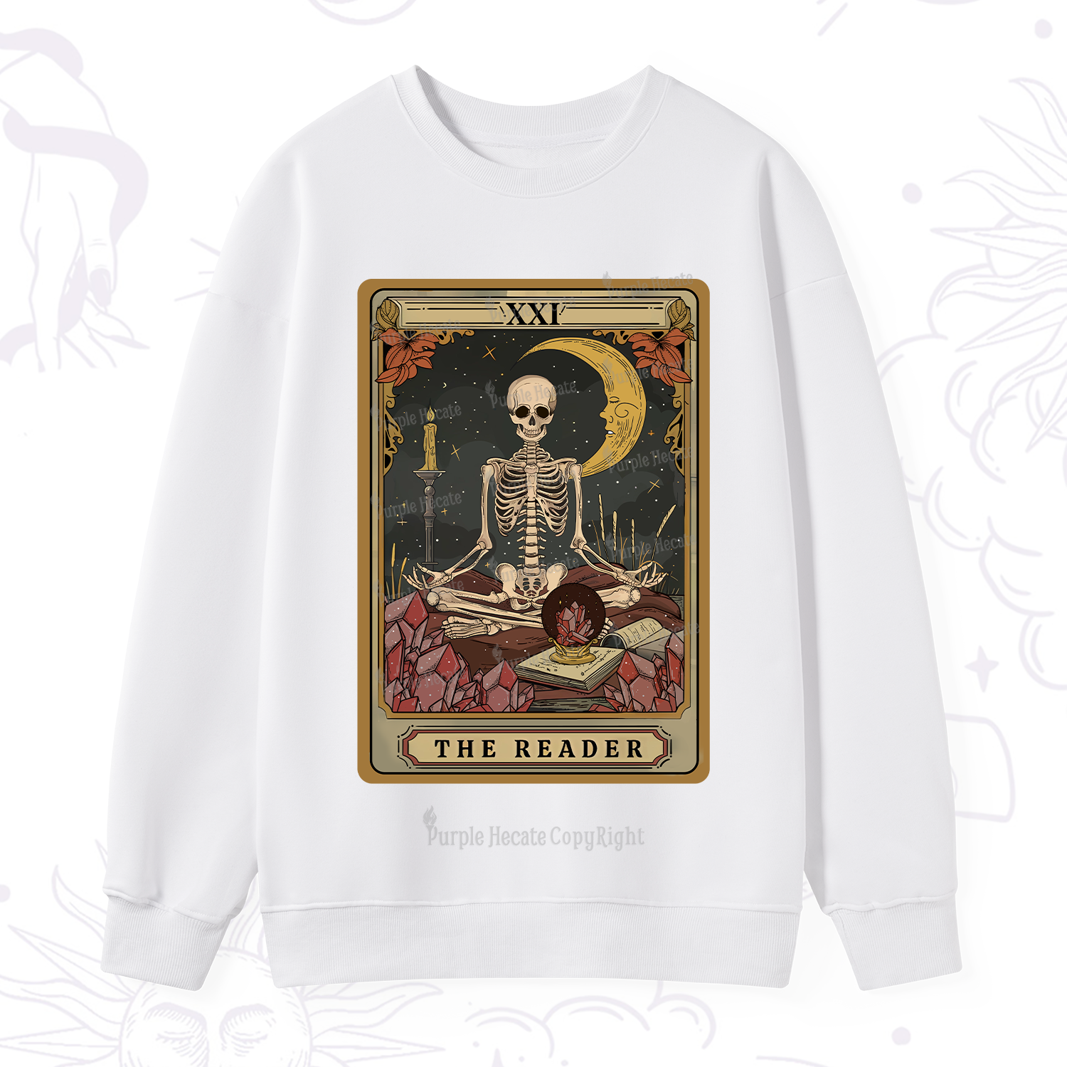 Purplehecate The Reader Tarot Sweatshirt