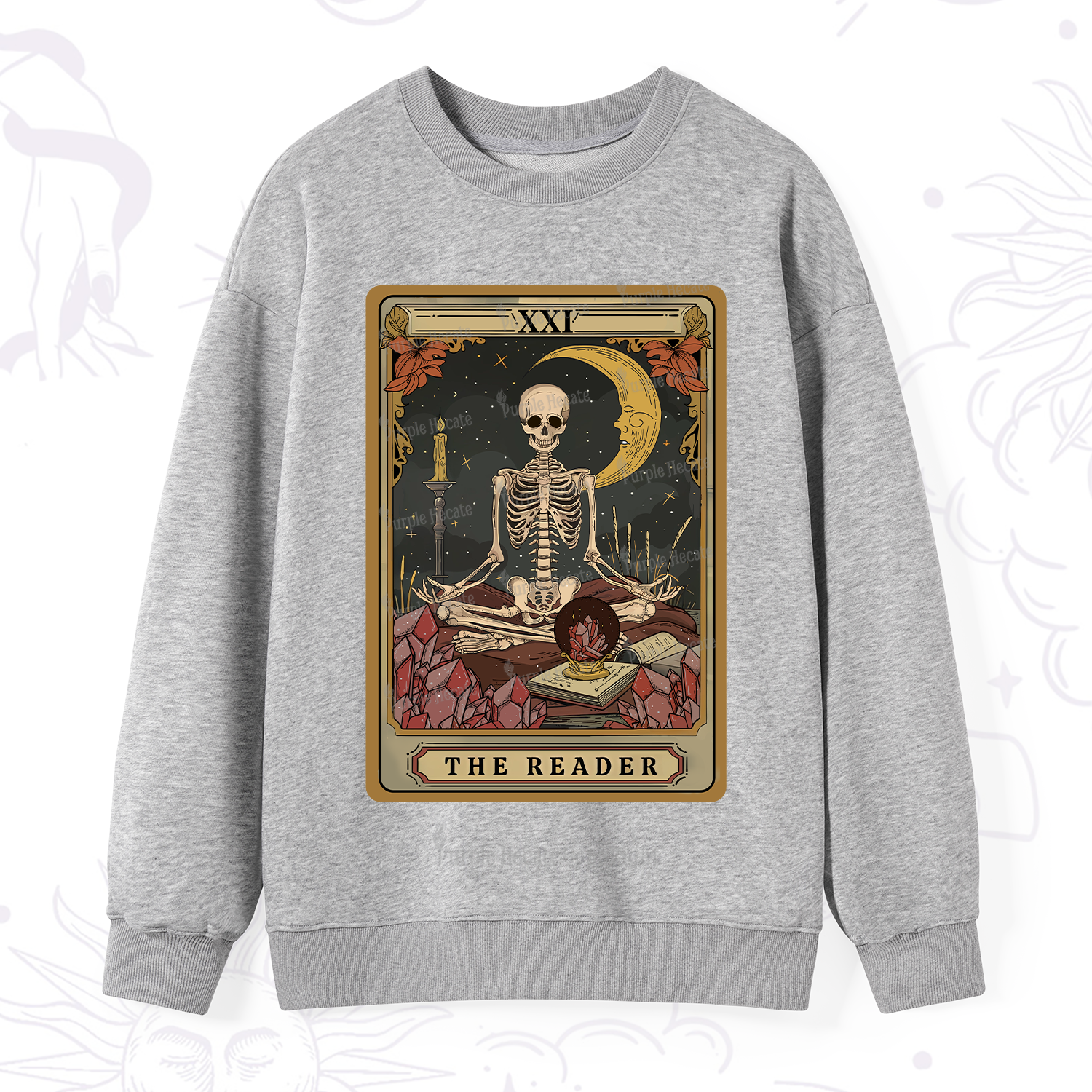 Purplehecate The Reader Tarot Sweatshirt