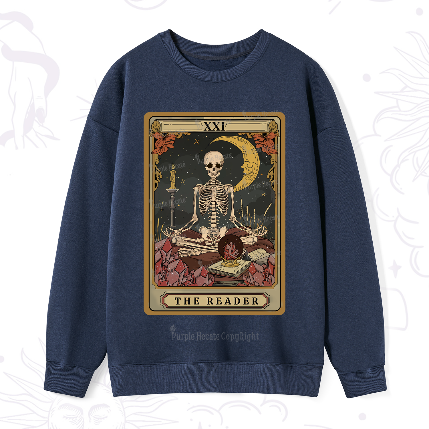Purplehecate The Reader Tarot Sweatshirt
