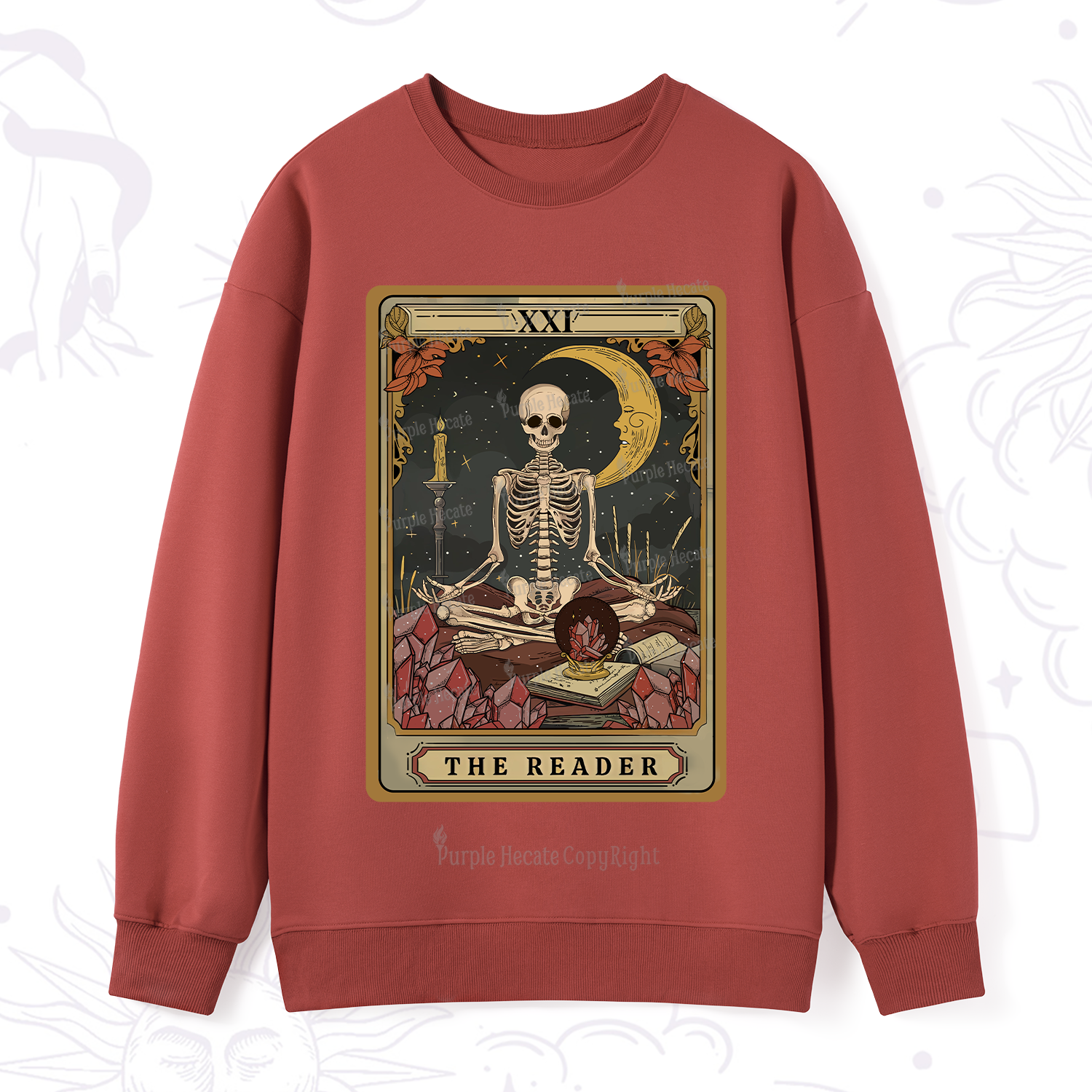 Purplehecate The Reader Tarot Sweatshirt