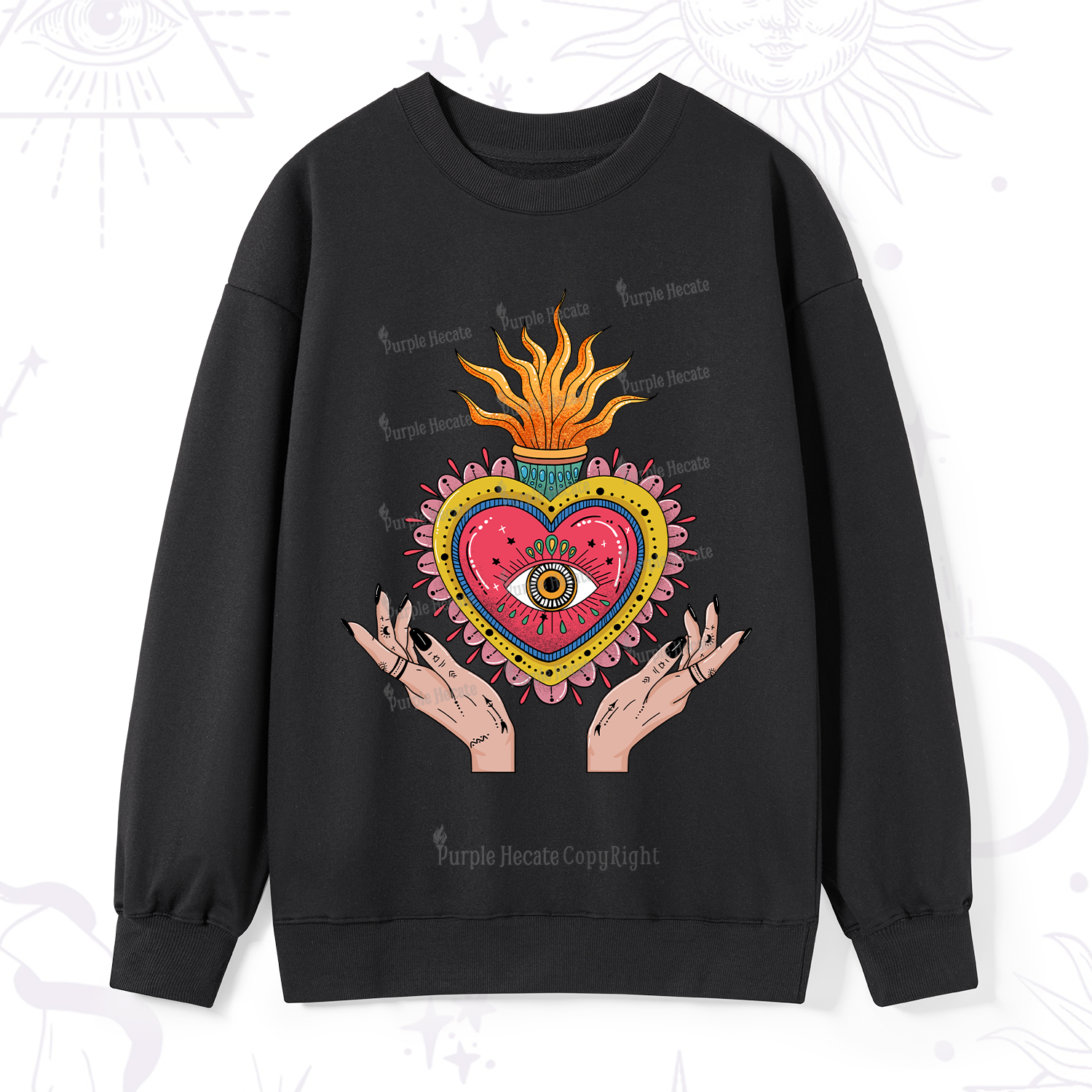 Purplehecate The Fiery Eye Sweatshirt