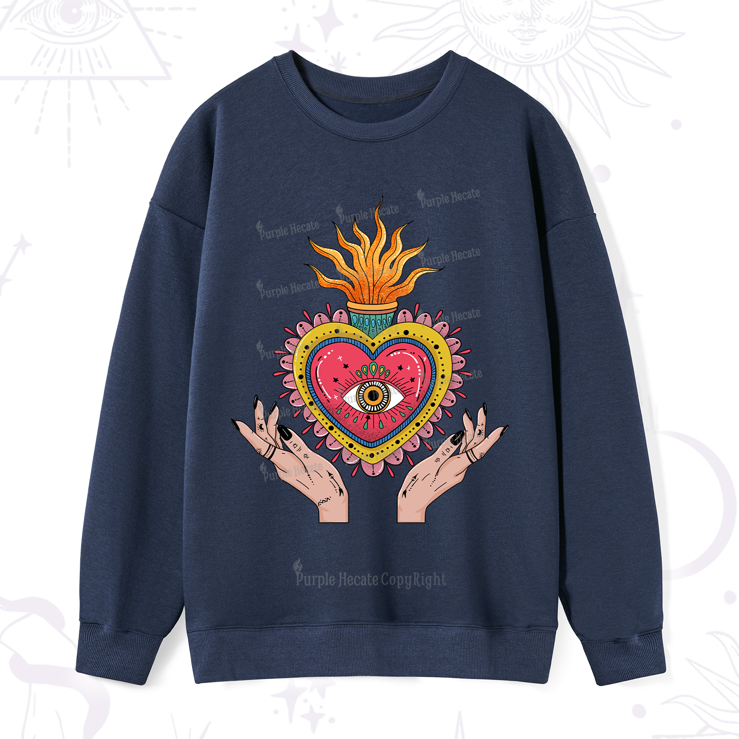Purplehecate The Fiery Eye Sweatshirt