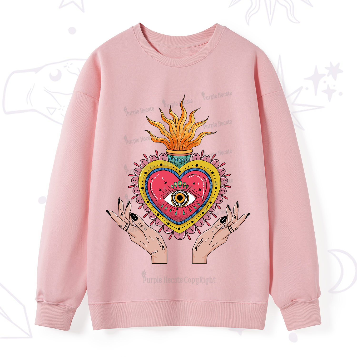 Purplehecate The Fiery Eye Sweatshirt