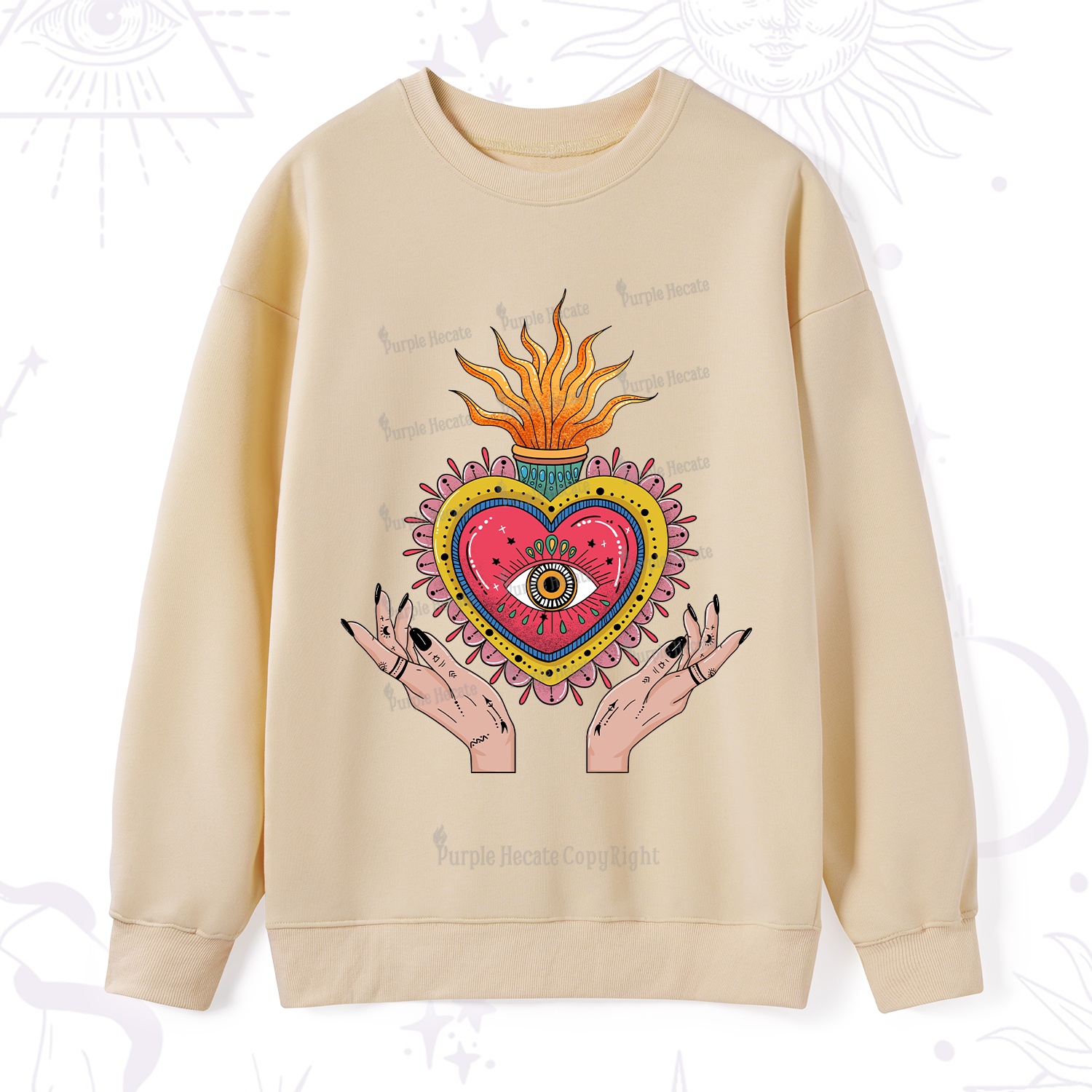 Purplehecate The Fiery Eye Sweatshirt
