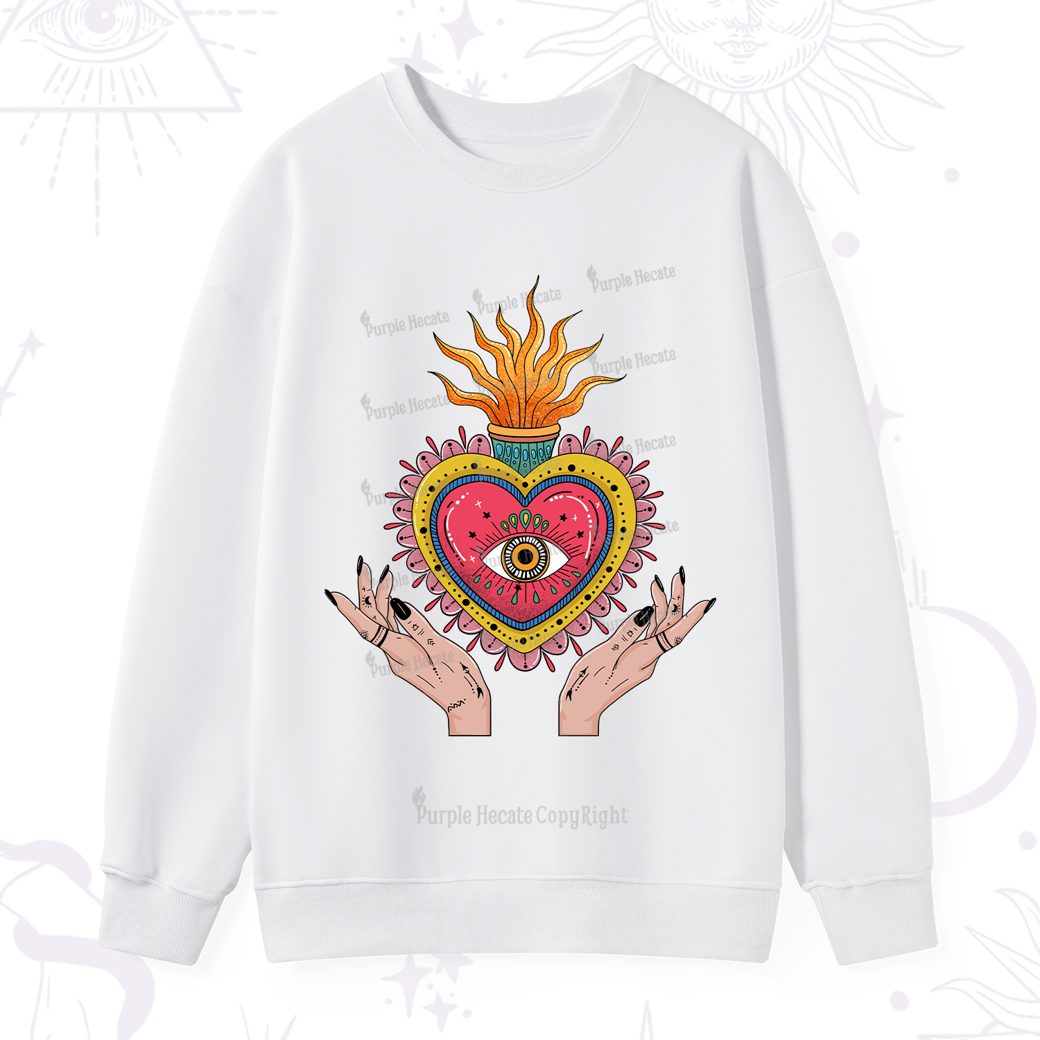 Purplehecate The Fiery Eye Sweatshirt