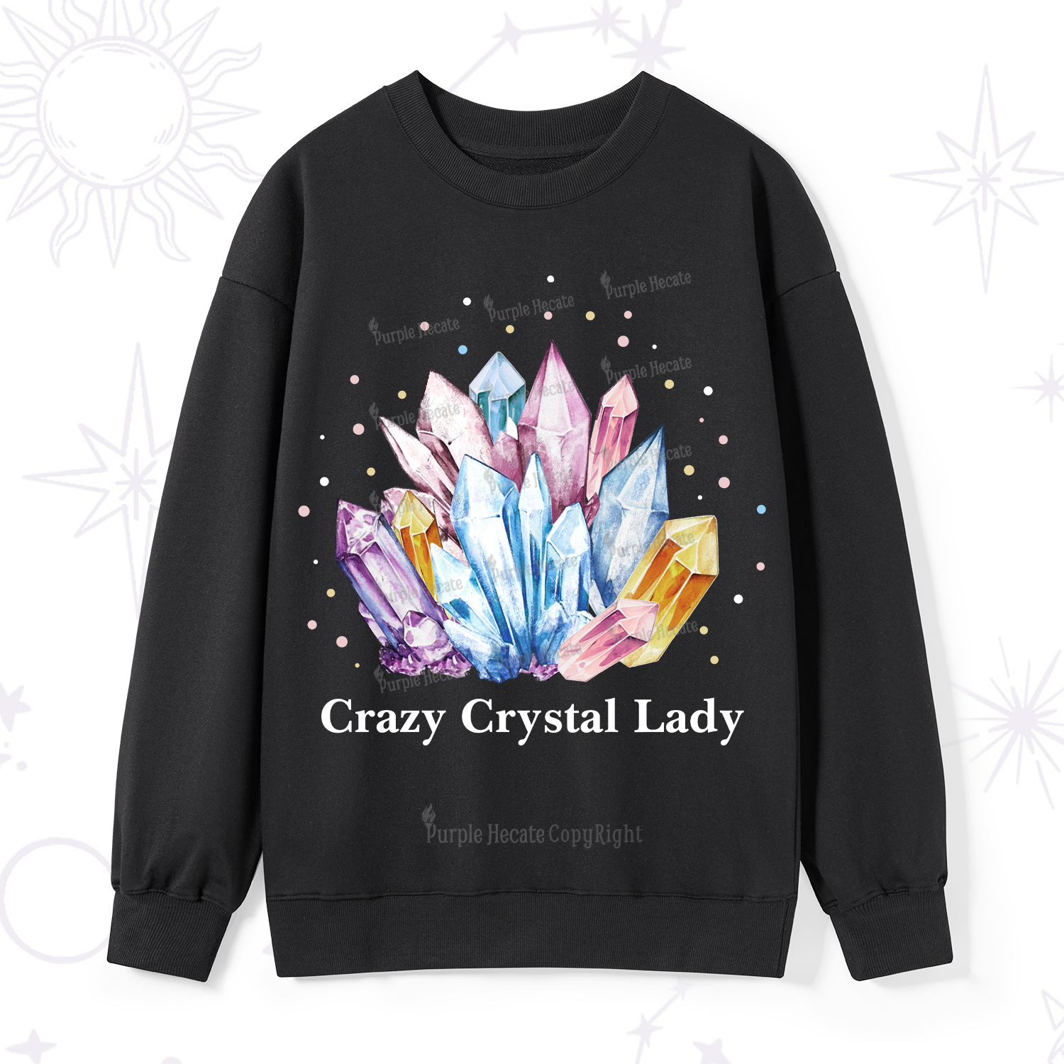 Purplehecate Crazy Crystal Sweatshirt
