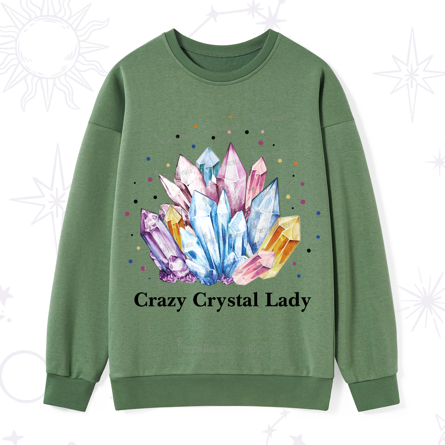 Purplehecate Crazy Crystal Sweatshirt