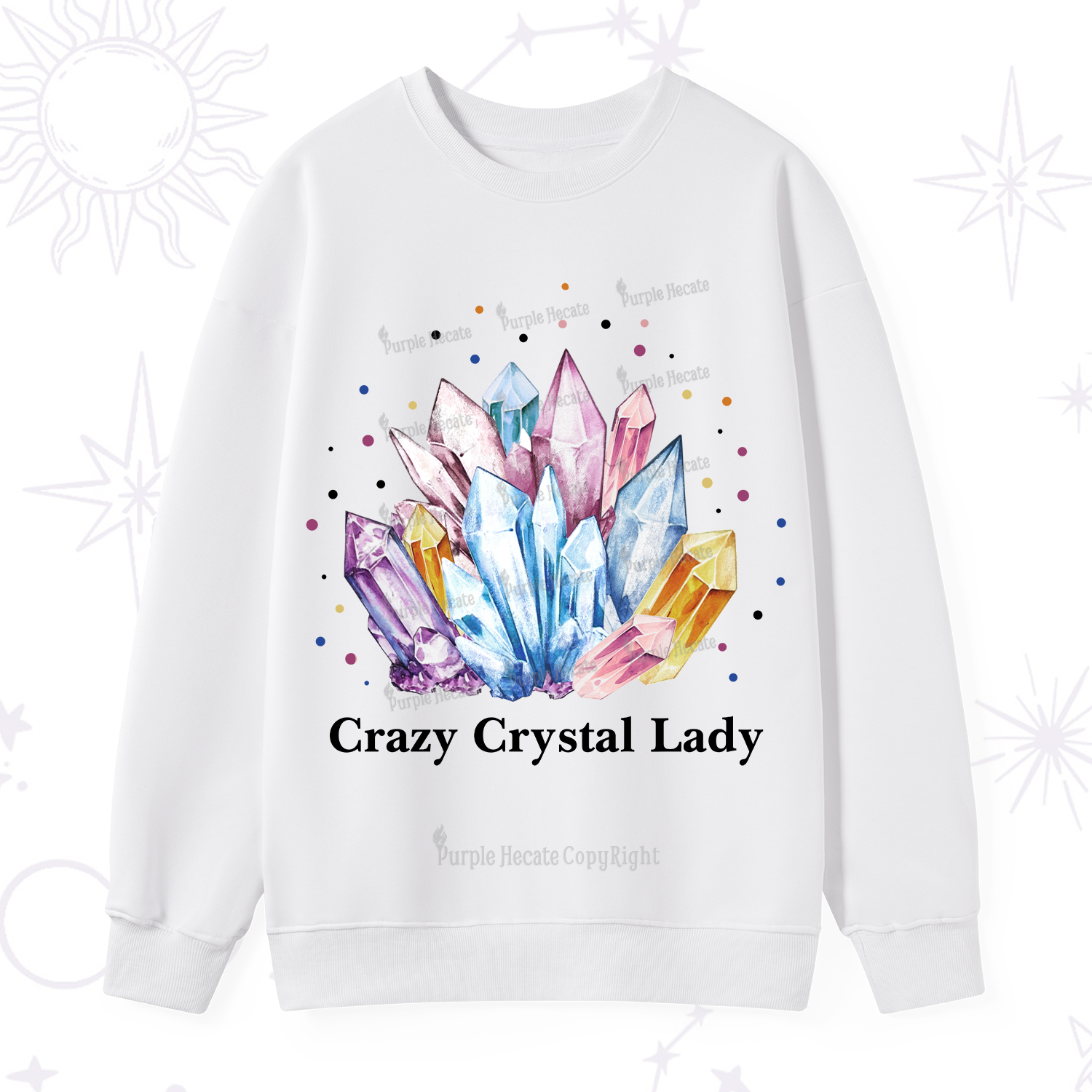 Purplehecate Crazy Crystal Sweatshirt