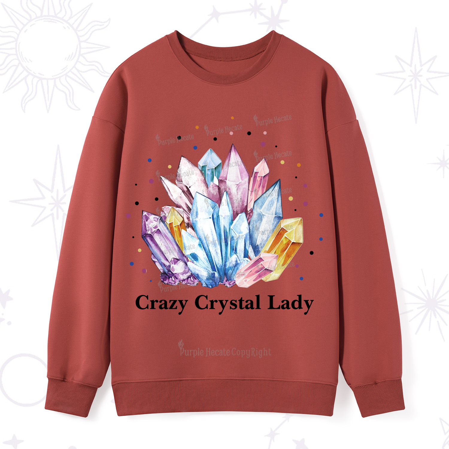 Purplehecate Crazy Crystal Sweatshirt