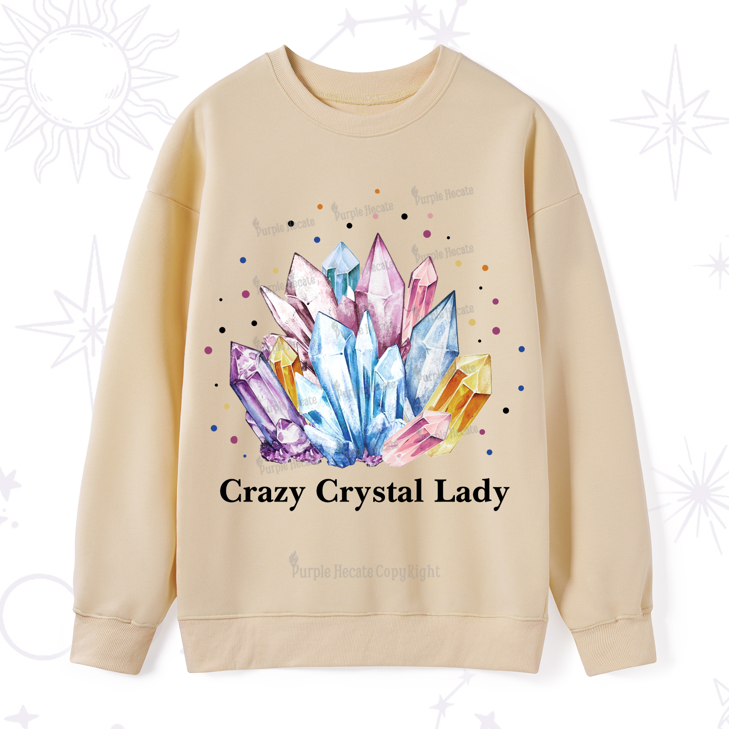 Purplehecate Crazy Crystal Sweatshirt